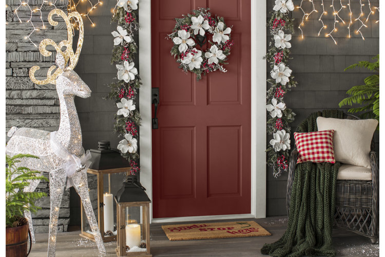 7 Front Porch Christmas Decoration Ideas Wayfair